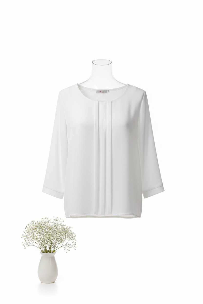 Bluzka z pionowymi zakładkami