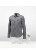 Graues Armani Exchange Hemd im Slim Fit