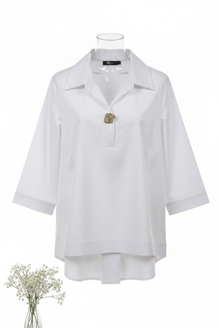 Bluzka z kołnierzykiem - 2 Kolory