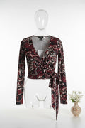 Monki Top mit Bindedetail XS